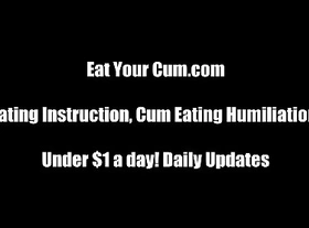 This time you eat your cum cei