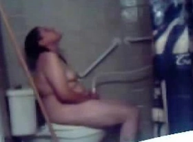 Hidden cam catches great masturbation of my mom in toilet