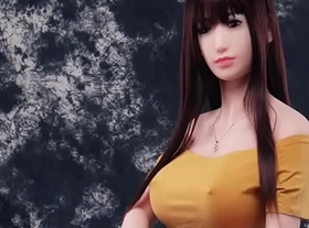 Brunette large sex doll for a anal quickie - perfect sex toy