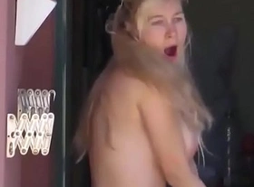 Blonde busts voyeur after baring herr boobs from xnxx unluckylady com